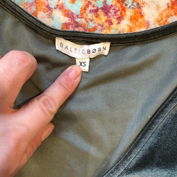 Baltic Born Esmeralda Velvet Wrap Maxi Dress XS | Long Sleeve | - Picture 3 of 5